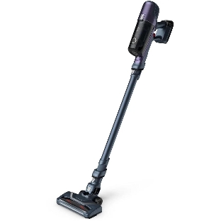 Пылесос вертикальный Tefal TY6838WO серый/фиолетовый, питание от аккумулятора, 100 Вт, уборка сухая, пылесборник 0.55 л