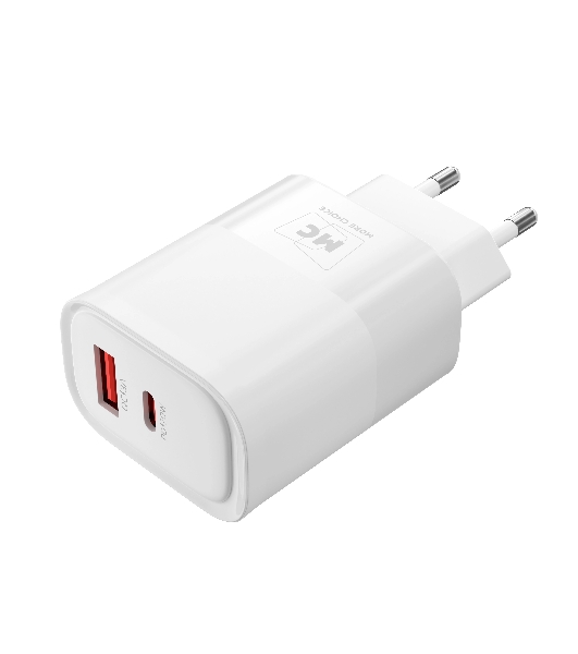 Сетевое зарядное устройство MORE CHOICE NC81 СЗУ 1USB+1Type-C 3.0A PD 20W+ QC3.0, белый