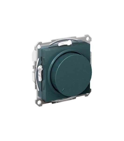 Светорегулятор (диммер) AtlasDesign повор-нажим, LED, RC, 400 Вт, мех., изумруд