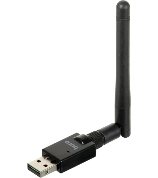Адаптер USB Buro Bluetooth 5.0+EDR class 1 100м черный