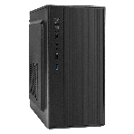 Компьютерный корпус Minitower ExeGate BAA-408U (mATX, без БП, 2хUSB/1хUSB 3.0, HD Audio, черный), фото 1