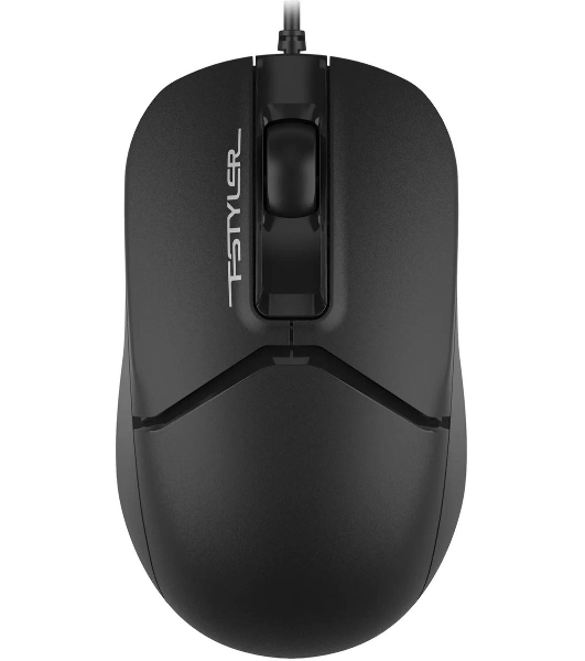 Мышь проводная A4Tech Fstyler FM12S черный, 1200 dpi, USB, кнопки - 3