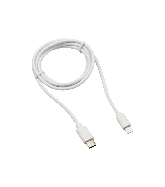 Кабель Rexant Type-C-Lightning 2.4 A, 1 м, белый ПВХ
