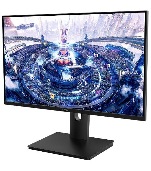 Монитор 27' Aiwa MQ272A IPS 2560x1440, 100 Гц, 4 мс, 16:9, 300 кд/м², HDMI 2.0, DP 1.2, USB-C, 3.5 Jack, динамики (2x3 Вт), FreeSync, G-Sync, черный