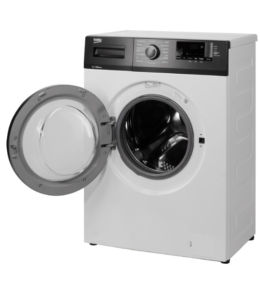 Стиральная машина Beko WHE5512BBW RUKZ BX B7SE4001000 7329810011 белый, загрузка фронтальная 5 кг, 1000 об/мин, класс A