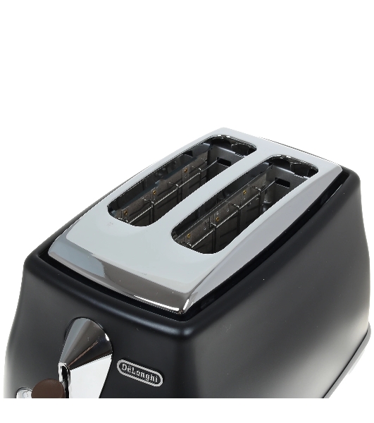 Тостер DeLonghi CTOV2103.BK черный, 900 Вт, 2 слота