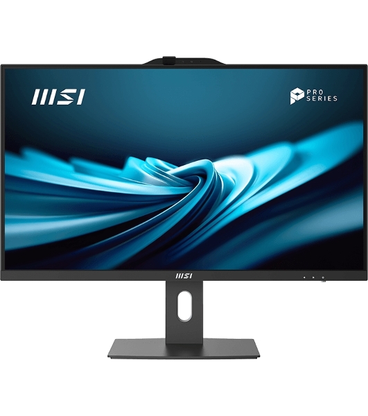 Моноблок MSI Pro AP272P 14M AiO 27' FHD(1920x1080)IPS AG Non-touch, Core i5-14400 (2.5GHz), 8Gb DDR5(1x8GB), 512Gb SSD M.2, Intel UHD, WiFi, BT, camera, WirelessKB&mouse Eng/Rus,No OS,1y war-ty, черный (9S6-AF8321-813)