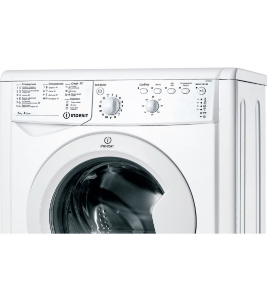 Стиральная машина Indesit IWSB 5085 CIS белый, загрузка фронтальная 5 кг, 800 об/мин., класс: А