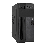 Компьютерный корпус Miditower ExeGate UN-605B Black, ATX, (без БП), 2*USB, Audio, замок блокировки кнопки питания, фото 1
