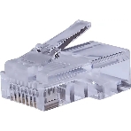 Коннектор Suprlan 10-0209-1, UTP cat.5e RJ45, прозрачный, 10шт, фото 1