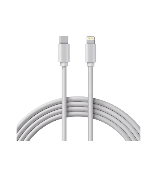 Кабель Rexant Type-C-Lightning 2.4 A, 1 м, белый ПВХ