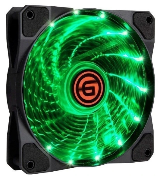Вентилятор для корпуса LED 12LG15 (зеленый) (108309)