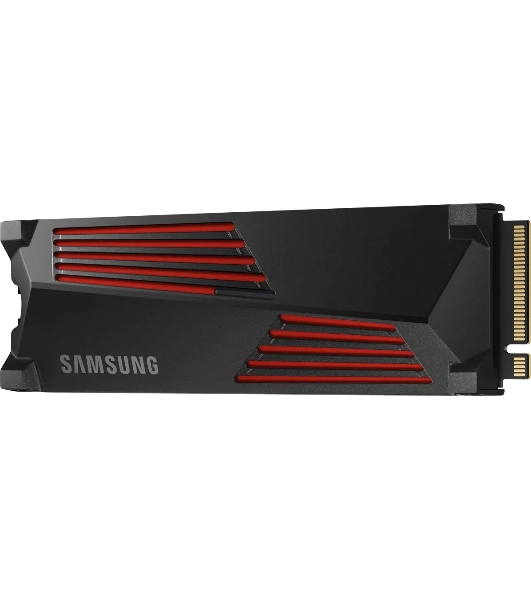 Накопитель SSD Samsung 990 PRO, 1000Gb, PCIe 4.0 x4, M.2 2280, NVMe, R/W 7450/6900, с радиатором