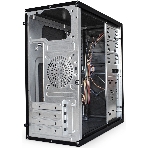 Компьютерный корпус Minitower ExeGate BA-202-UNS400 (mATX, БП UNS400 с вент. 12см, 2хUSB, аудио, черный), фото2