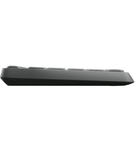 Комплект клавиатура+мышь Logitech MK235 беспроводной, USB, 1000 DPI, серый ( неоригинальная гравировка)