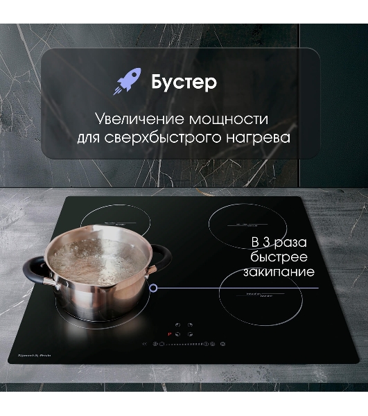 Индукционная варочная панель Zigmund & Shtain CI 35.6 B независимая, черный