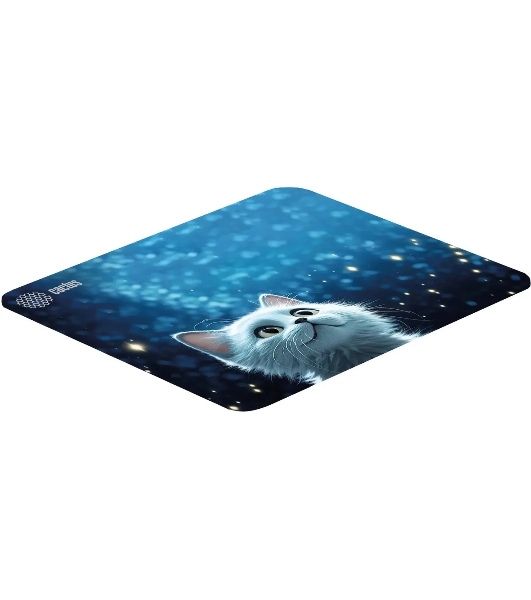 Коврик для мыши Cactus белый Cat 300x250x3мм (CS-MPC-D11M)