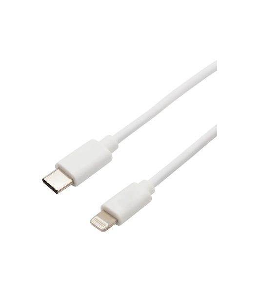 Кабель Rexant Type-C-Lightning 2.4 A, 1 м, белый ПВХ