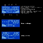 Комплект Источник бесперебойного питания EX295992RUS + батарея 33Aч EX282974RUS 1шт (инвертор, синус, для котла, PF=1, настенный) ExeGate IdealSine SR-600.LCD.2SH <600VA/600W, чистая синусоида, цветной LCD-дисплей, 2*Schuko, крепление настенное, черный> + батарея ExeGate DT 1233 (12В, 33А·ч) 1шт, фото7