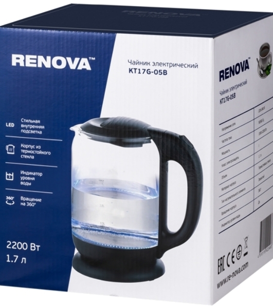 Чайник электрический Renova KT17G-05B