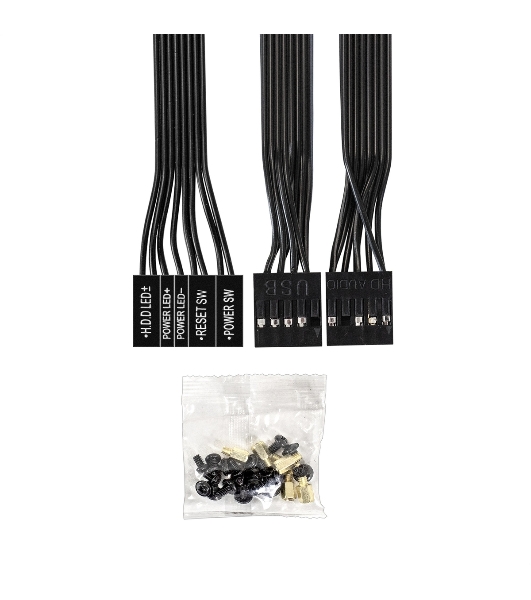 Корпус ExeGate BAA-503-AAA450, Mini-Tower, чёрный, 1 x 80/90 мм, БП 450 Вт