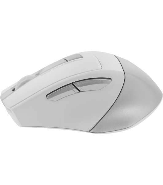 Мышь беспроводная A4Tech Fstyler FG35 серебристый/белый, 2000 dpi, радиоканал, USB, кнопки - 6