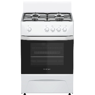 Плита газовая Darina C 1001 W белый/черный, конфорок 4 шт, духовка 50 л, 60 см x 85 см x 60 см