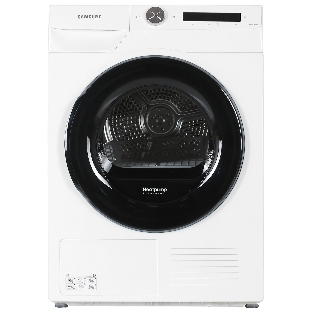 Сушильная машина Samsung DV90T5240AW/LP белый, 9 кг, сушка - тепловой насос, программ - 14, 60 x 85 x 65 см