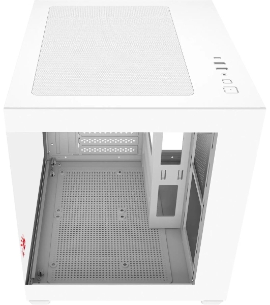 Компьютерный корпус Bloody CC-121 белый без БП mATX 7x120мм 1xUSB2.0 1xUSB3.0 audio