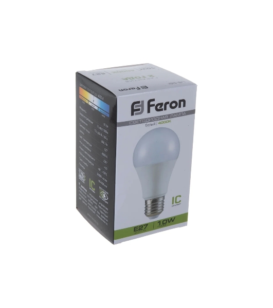 Лампа светодиодная Feron LB-92 10W 230V E27 4000K A60