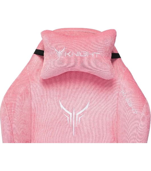 Кресло Knight N1 Fabric розовый, велюр, 120 кг, механизм качания