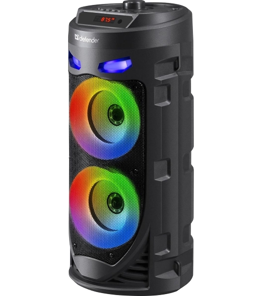 Портативная колонка Defender 16W черный CRASHBOOM