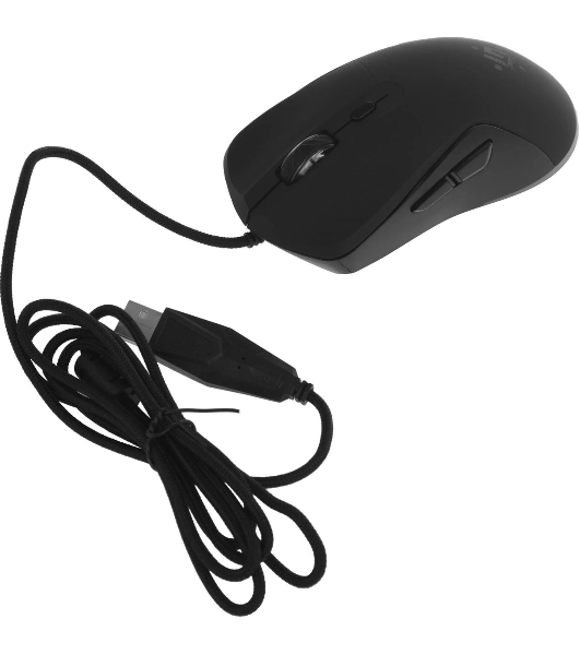 Мышь проводная Defender Arga GM-049 черный, 3600 dpi, USB, кнопки - 6