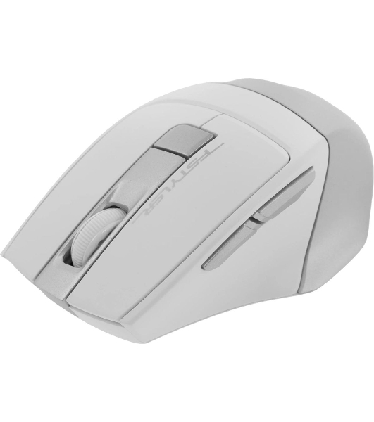 Мышь беспроводная A4Tech Fstyler FG35 серебристый/белый, 2000 dpi, радиоканал, USB, кнопки - 6