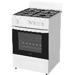 Плита газовая Darina C 1001 W белый/черный, конфорок 4 шт, духовка 50 л, 60 см x 85 см x 60 см, фото2