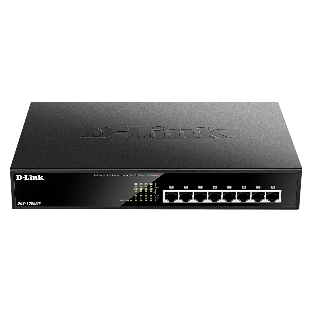 Коммутатор D-Link DL-DGS-1008MP/B1A, 8×1 Гбит/с, неуправляемый