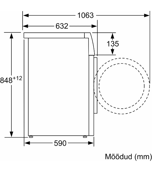 Стиральная машина Bosch WGE03200SN белый, загрузка фронтальная 8 кг, 1200 об/мин., класс: А
