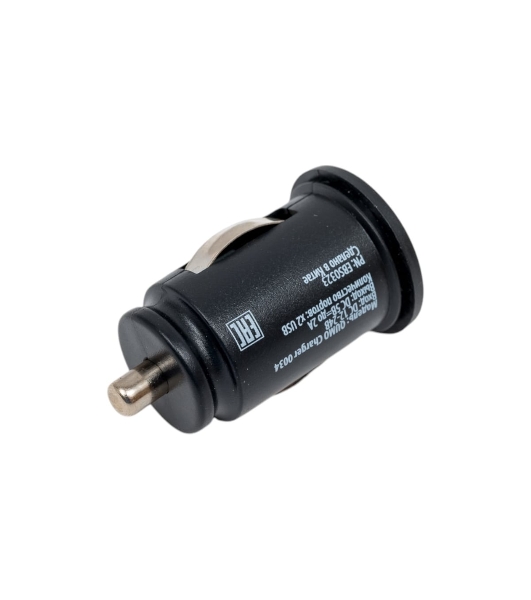 Автомобильное зарядное устройство Qumo Energy light (Charger 0034), 2USB, 2А, черный
