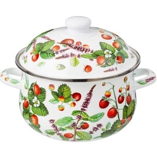 Кастрюля эмалированная AGNESS 934-562 Фруктовая корзина, 2.8 л