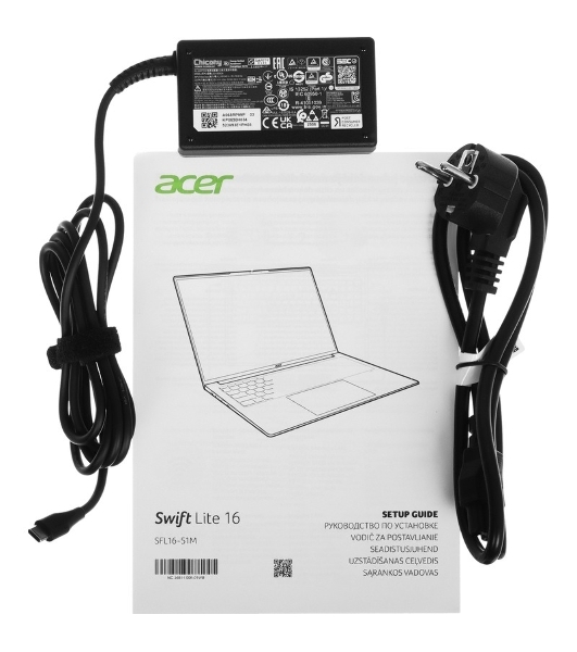 Ноутбук Acer Swift Lite 16 SFL16-51M-785G Intel Core Ultra 7 155U/16Gb/SSD 1Tb/16'/IPS/WUXGA/1920x1200/60Hz/NoOS/Silver (NX.D3VCD.002)