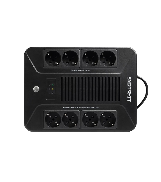 Источник бесперебойного питания SMARTWATT UPS SAFE PRO 600 Line-interactive 600VA/360W Brick (Euro x8, LED, 275x210x95(мм), 4,8 кг, гарантия 24мес.