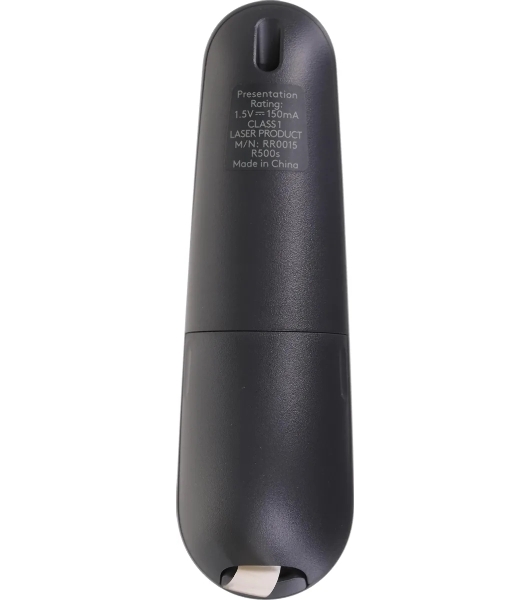 Презентер Logitech R500s Graphite черный, Bluetooth + 2.4 GHz, USB-ресивер, 3 программируемых кнопки, лазерная указка