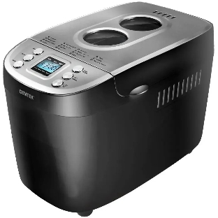 Хлебопечка Centek CT-1415 (черн/сталь) 1500 г БОЛЬШОЙ ОБЪЕМ, 860 Вт, 15 программ, таймер, LCD, окошко