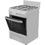 Плита газовая Darina C 1001 W белый/черный, конфорок 4 шт, духовка 50 л, 60 см x 85 см x 60 см, фото3
