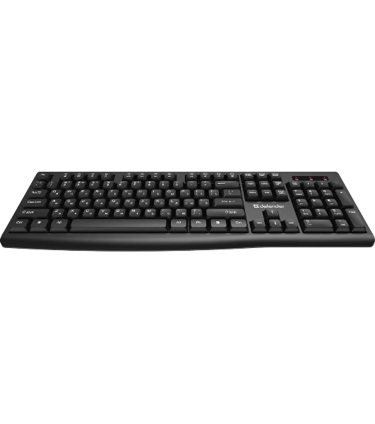 Комплект клавиатура+мышь Defender C-972 беспроводной, USB, 1600 DPI, черный
