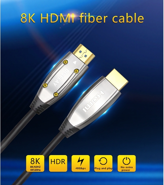Активный оптический кабель HDMI 19M/M,ver. 2.1, 8K@60 Hz 20m Telecom TCG2120-20M