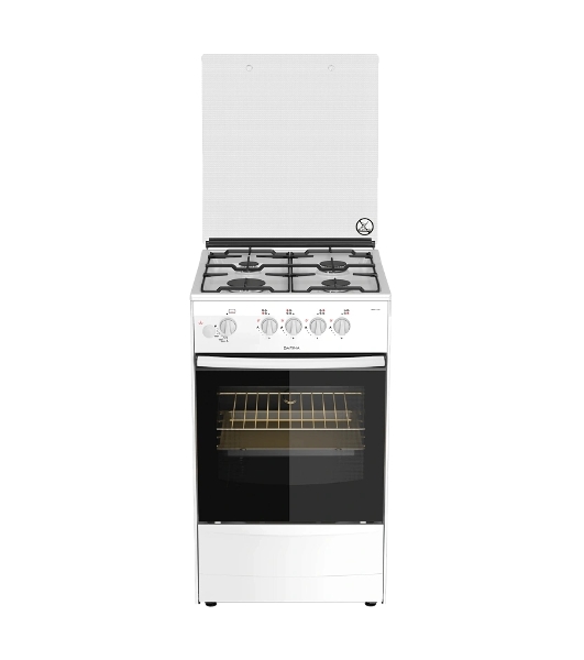 Плита газовая Darina 1B GM 341 107 W белый/черный, конфорок 4 шт, духовка 50 л, 50 см x 85 см x 56 см