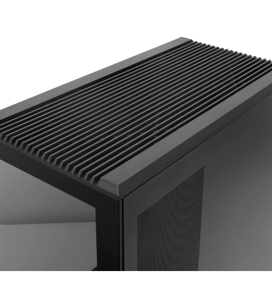 Компьютерный корпус без блока питания HSPD M210, Mesh Mid Tower, черный, 0.7 SPCC, 1x90мм mATX, mITX 140/280/150мм 1x2.5', 1x3.5', 4xPCI 1xUSB-A 3.0 302x168x350мм