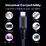 Кабель Thunderbolt4/USB4 Type-C, 5K@60Hz, 40Gbps, PD 100W, 5A, VCOM, 1.2м CU540M-1.2M, фото12