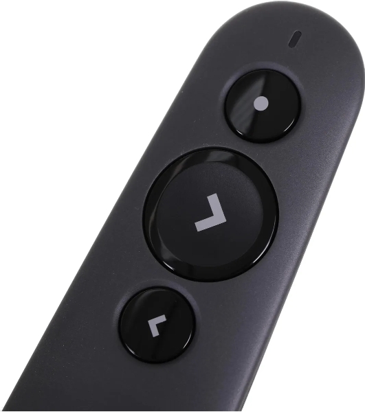 Презентер Logitech R500s Graphite черный, Bluetooth + 2.4 GHz, USB-ресивер, 3 программируемых кнопки, лазерная указка